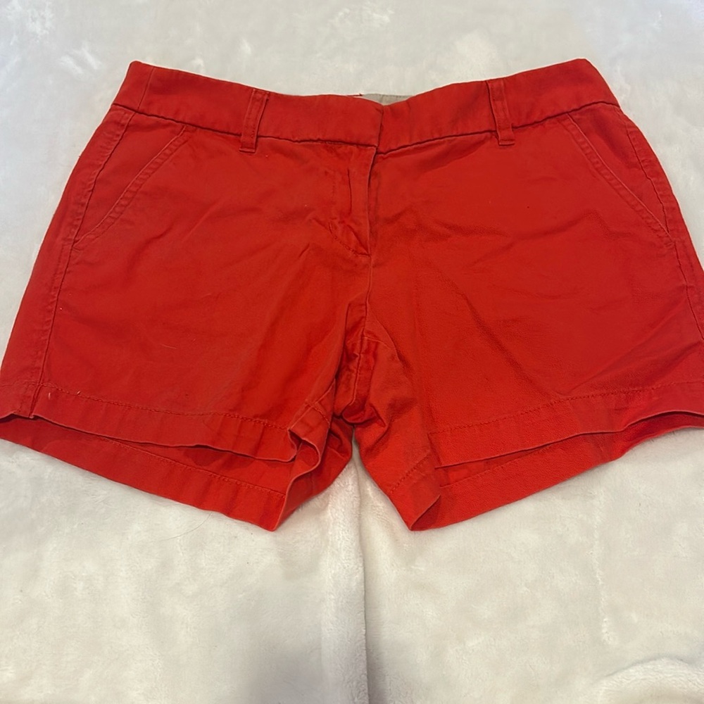 Red j.crew shorts 6